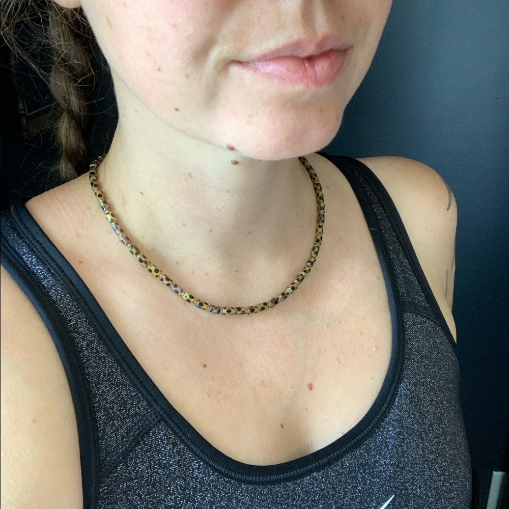 Scatter Dot Animal Print Necklace